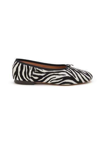 Dream Zebra Print Pony Leather Ballerina Flats - MANSUR GAVRIEL - Modalova