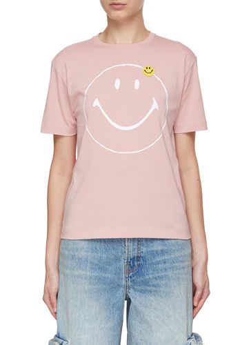 Smiley Face Appliqué T-Shirt - JOSHUA'S - Modalova