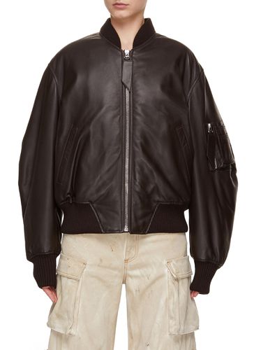 Anja Leather Bomber Jacket - THE ATTICO - Modalova