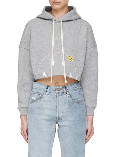 Smiley Face Cropped Hoodie - JOSHUA'S - Modalova