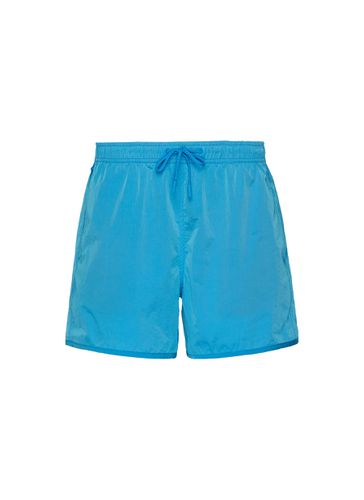 Drawstring Waist Mesh Lining Twill Weave Swim Trunks - CDLP - Modalova