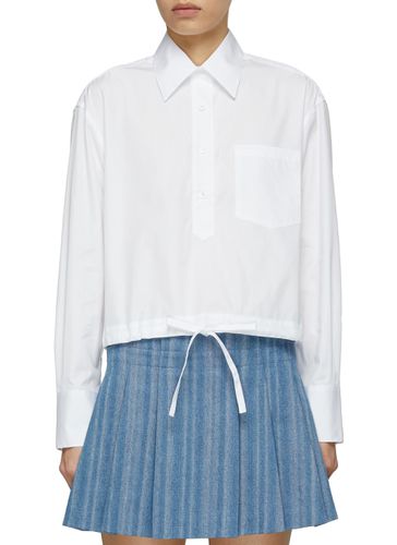 ‘The CC' Drawstring Hem Cotton Cropped Shirt - WE-AR 4 - Modalova