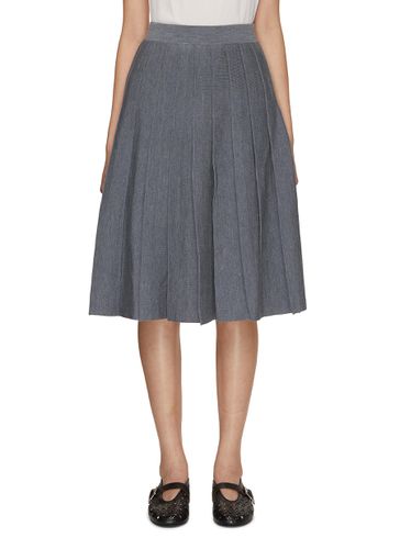 Pleated Wool Knit Skirt - CRUSH COLLECTION - Modalova
