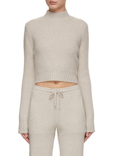 Mock Neck Fitted Sweater - LE KASHA - Modalova