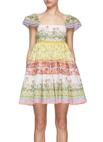 Tamia Puff Sleeve Babydoll Mini Dress - ALICE & OLIVIA - Modalova