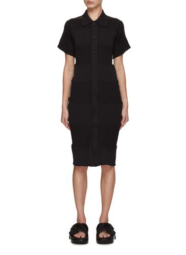 Fluted Short Sleeve Shirt Dress - CFCL - Modalova