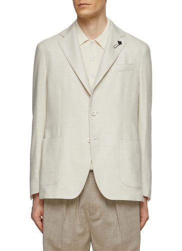 Single Breasted Notch Lapel Blazer - LARDINI - Modalova