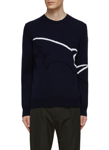 Shark Graphic Wool Knit T-Shirt - PAUL & SHARK - Modalova