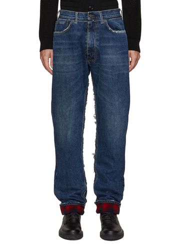 Flannel Lined Straight Leg Jeans - MAISON MARGIELA - Modalova