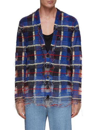 X Pendleton Checkered Raw Stitch Cardigan - MAISON MARGIELA - Modalova