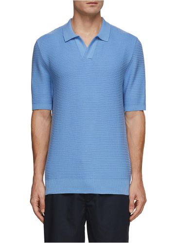 Ribbed Cotton Knit Polo Shirt - SUNSPEL - Modalova