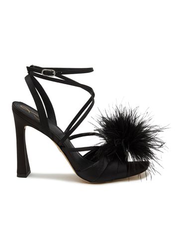 Layton 100 Feather Satin Heeled Sandals - SAM EDELMAN - Modalova