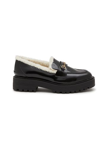 Laurs Cozy 40 Shearling Lined Leather Loafers - SAM EDELMAN - Modalova