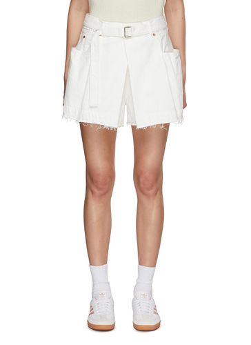 Belted Denim Shorts - SACAI - Modalova