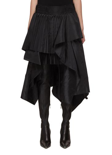 Pleated Asymmetrical Skirt - SACAI - Modalova