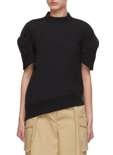 Technical Jersey Asymmetrical Top - SACAI - Modalova