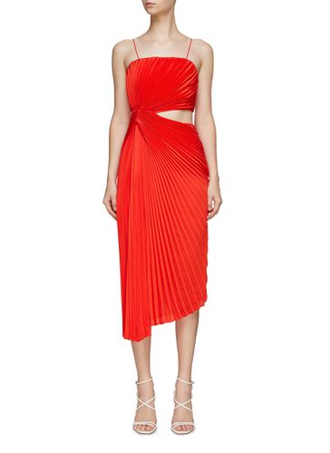 Fayeth Pleated Midi Dress - ALICE & OLIVIA - Modalova