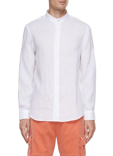Mandarin Collar Linen Shirt - BRUNELLO CUCINELLI - Modalova