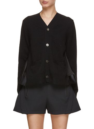 Wool Knit Cardigan - SACAI - Modalova