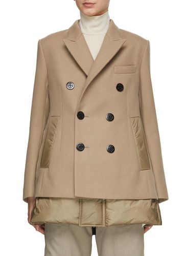 Wool Melton Padded Jacket - SACAI - Modalova