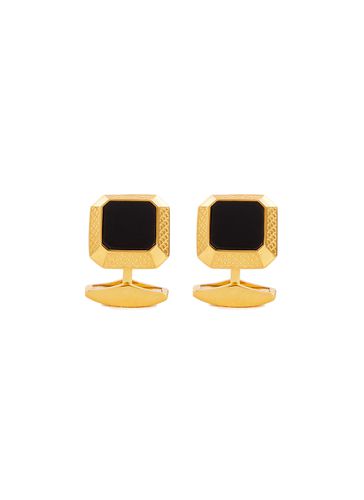 Onyx 18K Gold Plated Octagonal Cufflinks - TATEOSSIAN - Modalova