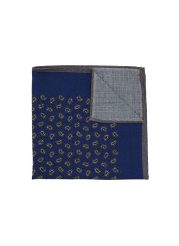 Paisley Print Wool Pocket Square - STEFANOBIGI MILANO - Modalova