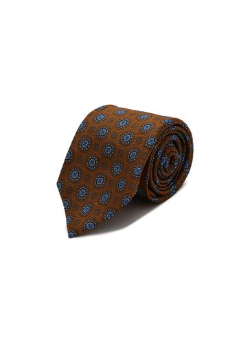 Floral Embroidered Silk Tie - ISAIA - Modalova