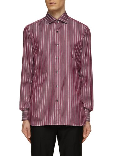 Milano Collar Striped Shirt - ISAIA - Modalova