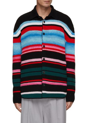 Long Sleeve Striped Wool Shirt - MISSONI - Modalova