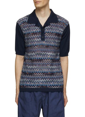 Knit Short Sleeve Silk Ray Polo T-Shirt - MISSONI - Modalova