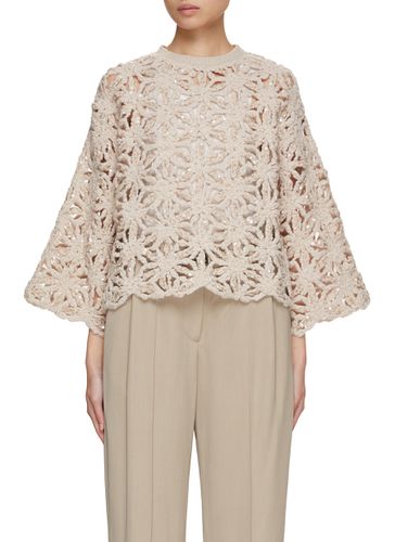 Sequin Embellishment Floral Sweater - BRUNELLO CUCINELLI - Modalova