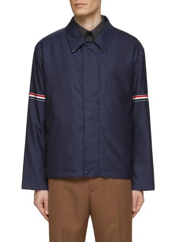 Super 120 Twill Jacket - THOM BROWNE - Modalova