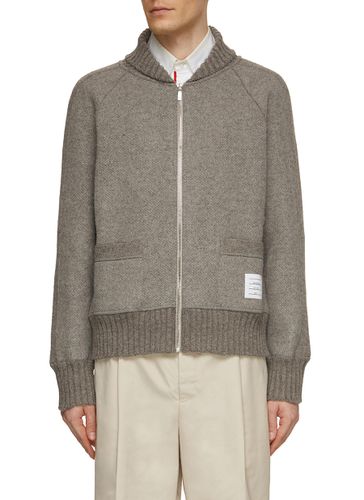 Wool Bomber Jacket - THOM BROWNE - Modalova