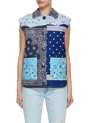 Bandana Patchwork Quilted Gilet - CALL IT BY YOUR NAME - Modalova