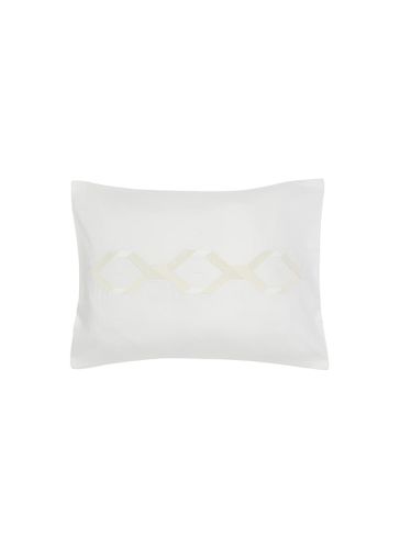 Continuity Embroidered Pillow Case -Milk/Avorio - FRETTE - Modalova