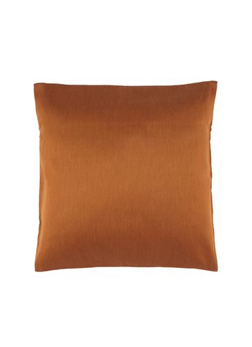 Luxury Passepartout Cotton Silk Blend Cushion Cover - Rust - FRETTE - Modalova