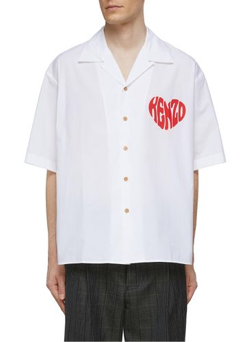 Logo Heart Graphic Shirt - KENZO - Modalova