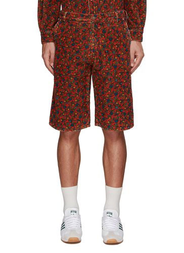 Floral Print Corduroy Shorts - ERL - Modalova