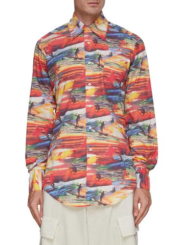 Surf Print Button-Up Shirt - ERL - Modalova