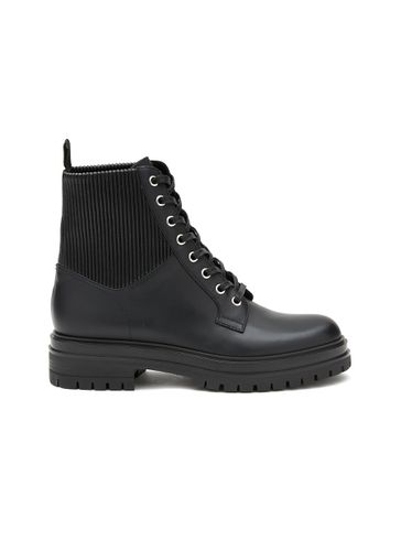 Martis Leather Combat Boots - GIANVITO ROSSI - Modalova