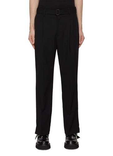 Pleated Belted Pants - SOLID HOMME - Modalova