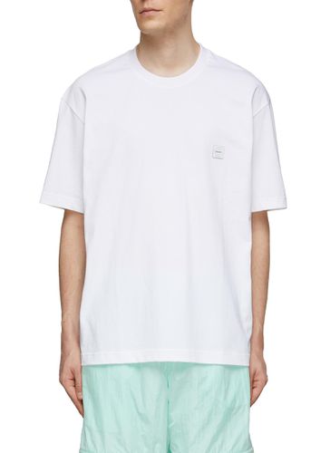 Printed Cotton Loose Fit T-Shirt - SOLID HOMME - Modalova