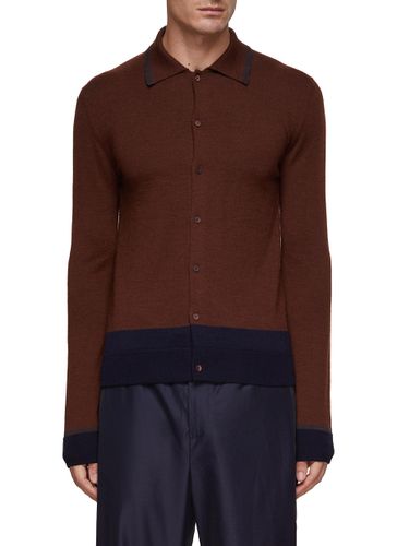 Contrast Knit Cardigan - LOEWE - Modalova