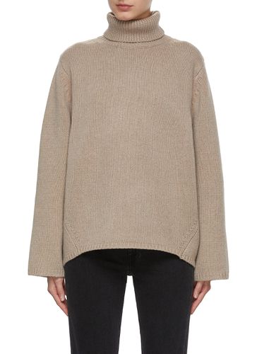 Wool Cashmere Blend Turtleneck Sweater - TOTEME - Modalova