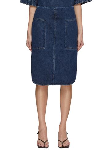 Denim Curved Hem Skirt - TOTEME - Modalova