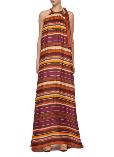 Striped Silk Maxi Dress - STUDIO 133 BIYAN - Modalova