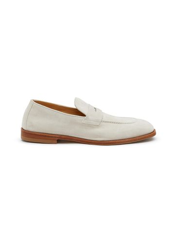 Suede Penny Loafers - BRUNELLO CUCINELLI - Modalova