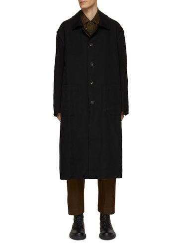 Reversible Wool Coat - ZIGGY CHEN - Modalova