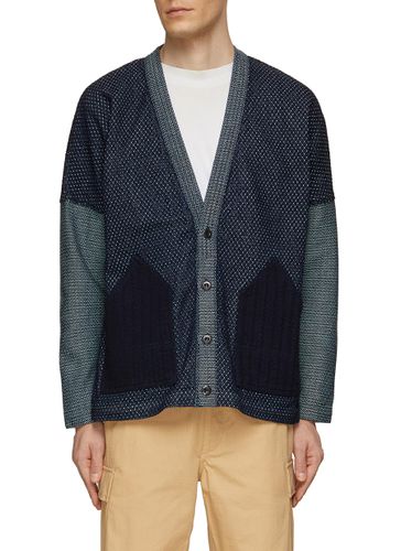 Patchwork Rinse Cardigan - FDMTL - Modalova