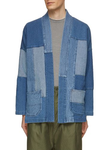 Haori Denim Patchwork Kimono Jacket - FDMTL - Modalova